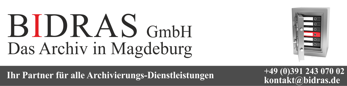 Bidras GmbH - Archiv in Magdeburg - alle Archivdienstleistungen